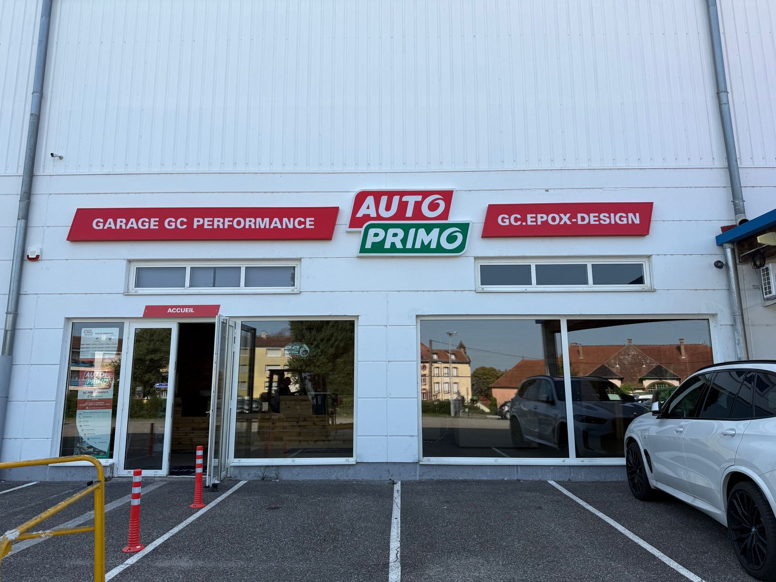 Devanture du garage GC Performance à Wissembourg